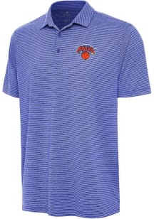 Antigua New York Knicks Mens Blue Scheme Short Sleeve Polo
