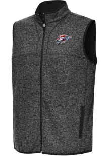 Antigua Oklahoma City Thunder Mens Black Alternate Fortune Sleeveless Jacket