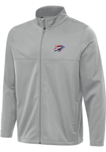 Antigua Oklahoma City Thunder Mens Grey Alternate Links 2 Light Weight Jacket