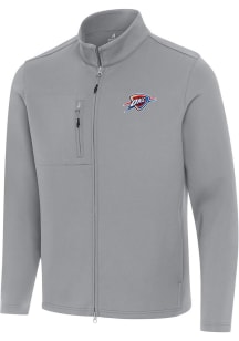Antigua Oklahoma City Thunder Mens Grey Alternate Objection Light Weight Jacket