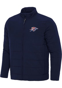 Antigua Oklahoma City Thunder Mens Navy Blue Alternate Swelter Filled Jacket