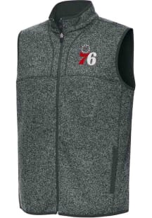 Antigua Philadelphia 76ers Mens Grey Fortune Sleeveless Jacket
