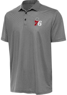Antigua Philadelphia 76ers Mens White Rings Short Sleeve Polo