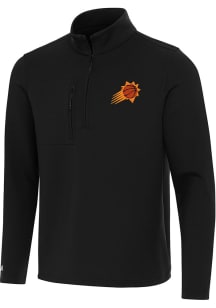 Antigua Phoenix Suns Mens Black Insider Long Sleeve Qtr Zip Pullover