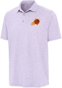 Antigua Phoenix Suns Mens Lavender Par 3 Short Sleeve Polo