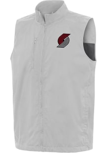 Antigua Portland Trail Blazers Mens Grey Brisk Sleeveless Jacket