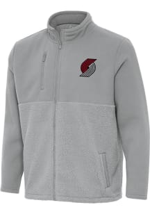 Antigua Portland Trail Blazers Mens Grey Daily Fused Medium Weight Jacket