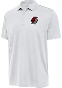 Antigua Portland Trail Blazers Mens White Ellipse Short Sleeve Polo