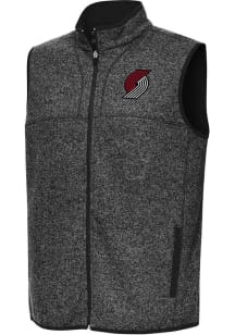 Antigua Portland Trail Blazers Mens Black Fortune Sleeveless Jacket