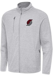 Antigua Portland Trail Blazers Mens Grey Hold Up Light Weight Jacket