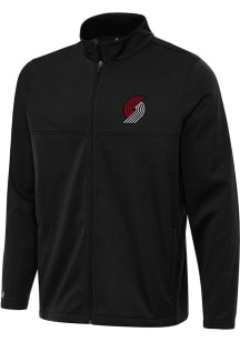 Antigua Portland Trail Blazers Mens Black Links 2 Light Weight Jacket