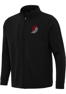 Antigua Portland Trail Blazers Mens Black Regard Light Weight Jacket