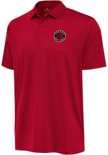 Antigua Toronto Raptors Mens Red Ellipse Short Sleeve Polo