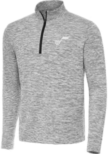 Antigua Utah Jazz Mens Black Cause Long Sleeve Qtr Zip Pullover