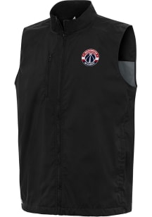 Antigua Washington Wizards Mens Black Brisk Sleeveless Jacket
