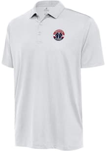 Antigua Washington Wizards Mens White Ellipse Short Sleeve Polo