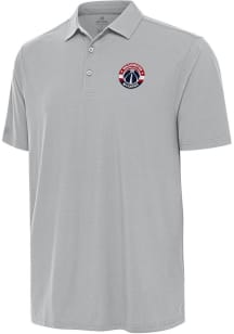 Antigua Washington Wizards Mens Grey Era Short Sleeve Polo