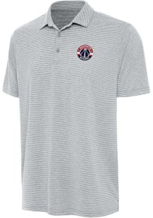 Antigua Washington Wizards Mens Grey Scheme Short Sleeve Polo