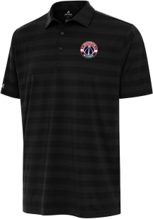Antigua Washington Wizards Mens Black Tunnel Short Sleeve Polo