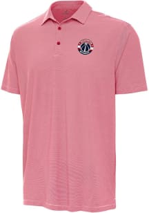 Antigua Washington Wizards Mens Red Twine Short Sleeve Polo