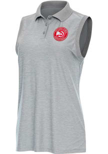 Antigua Atlanta Hawks Womens Grey Recap Polo Shirt