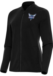 Antigua Charlotte Hornets Womens Black Continual Light Weight Jacket
