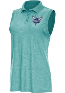 Antigua Charlotte Hornets Womens Teal Recap Polo Shirt