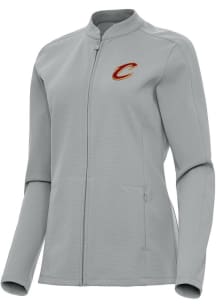 Antigua Cleveland Cavaliers Womens Grey Regard Light Weight Jacket