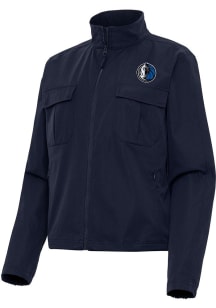 Antigua Dallas Mavericks Womens Navy Blue Alternate Even Par Light Weight Jacket
