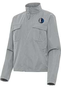 Antigua Dallas Mavericks Womens Grey Alternate Even Par Light Weight Jacket