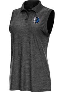 Antigua Dallas Mavericks Womens Black Alternate Recap Polo Shirt