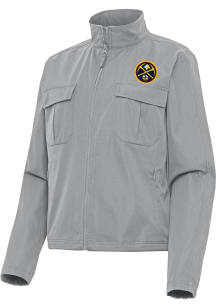 Antigua Denver Nuggets Womens Grey Even Par Light Weight Jacket