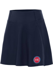 Antigua Detroit Pistons Womens Navy Blue Chip Skort Skirt