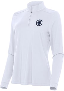 Antigua Los Angeles Clippers Womens White Intent Qtr Zip