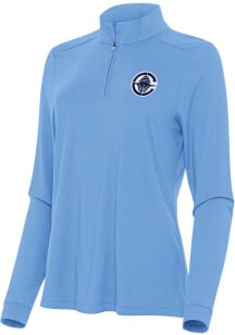 Antigua Los Angeles Clippers Womens Blue Intent Qtr Zip