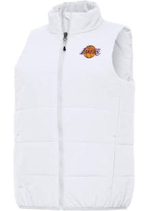 Antigua Los Angeles Lakers Womens White Experience Vest