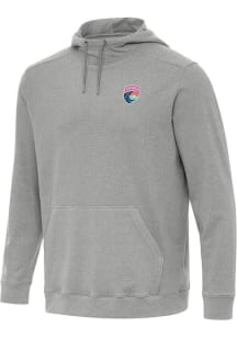 Antigua San Diego Wave FC Mens Grey Cloud Long Sleeve Hoodie