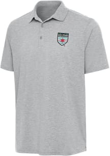 Antigua Chicago Stars FC Mens Grey Par 3 Short Sleeve Polo