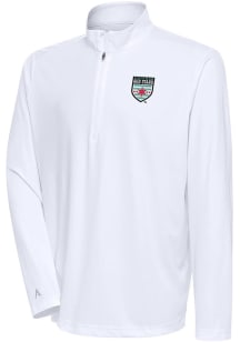 Antigua Chicago Red Stars Mens White Tribute Long Sleeve Qtr Zip Pullover