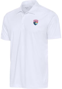 Antigua San Diego Wave FC Mens White Tribute Short Sleeve Polo