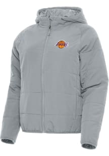 Antigua Los Angeles Lakers Womens Grey Universe Filled Jacket