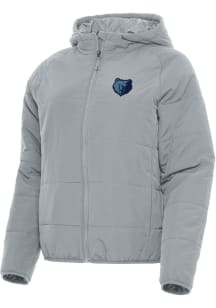Antigua Memphis Grizzlies Womens Grey Alternate Universe Filled Jacket