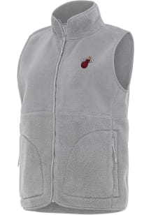 Antigua Miami Heat Womens Grey Alternate Nostalgic Vest