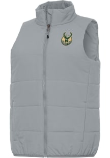 Antigua Milwaukee Bucks Womens Grey Experience Vest