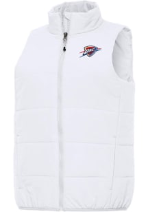 Antigua Oklahoma City Thunder Womens White Alternate Experience Vest