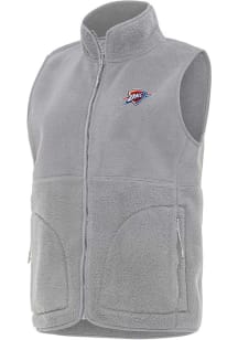 Antigua Oklahoma City Thunder Womens Grey Alternate Nostalgic Vest