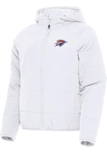 Antigua Oklahoma City Thunder Womens White Alternate Universe Filled Jacket