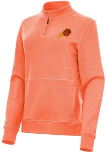 Antigua Phoenix Suns Womens Orange Crush Qtr Zip