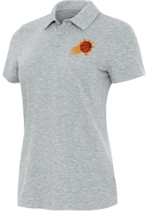 Antigua Phoenix Suns Womens Grey Matter Short Sleeve Polo Shirt