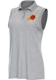 Antigua Phoenix Suns Womens Grey Recap Polo Shirt